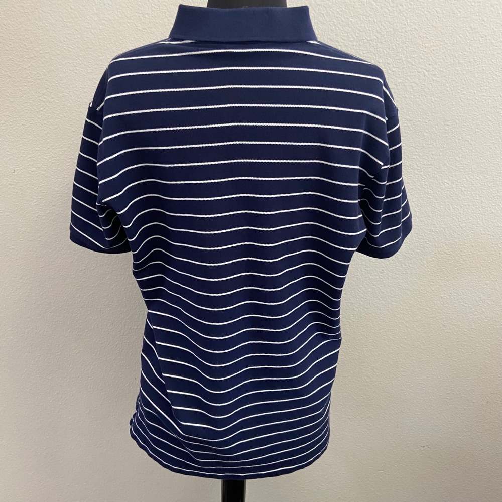 Polo Ralph Lauren Men Custom Slim Fit Stretch Mesh Striped Polo Shirt Large - Picture 6 of 7